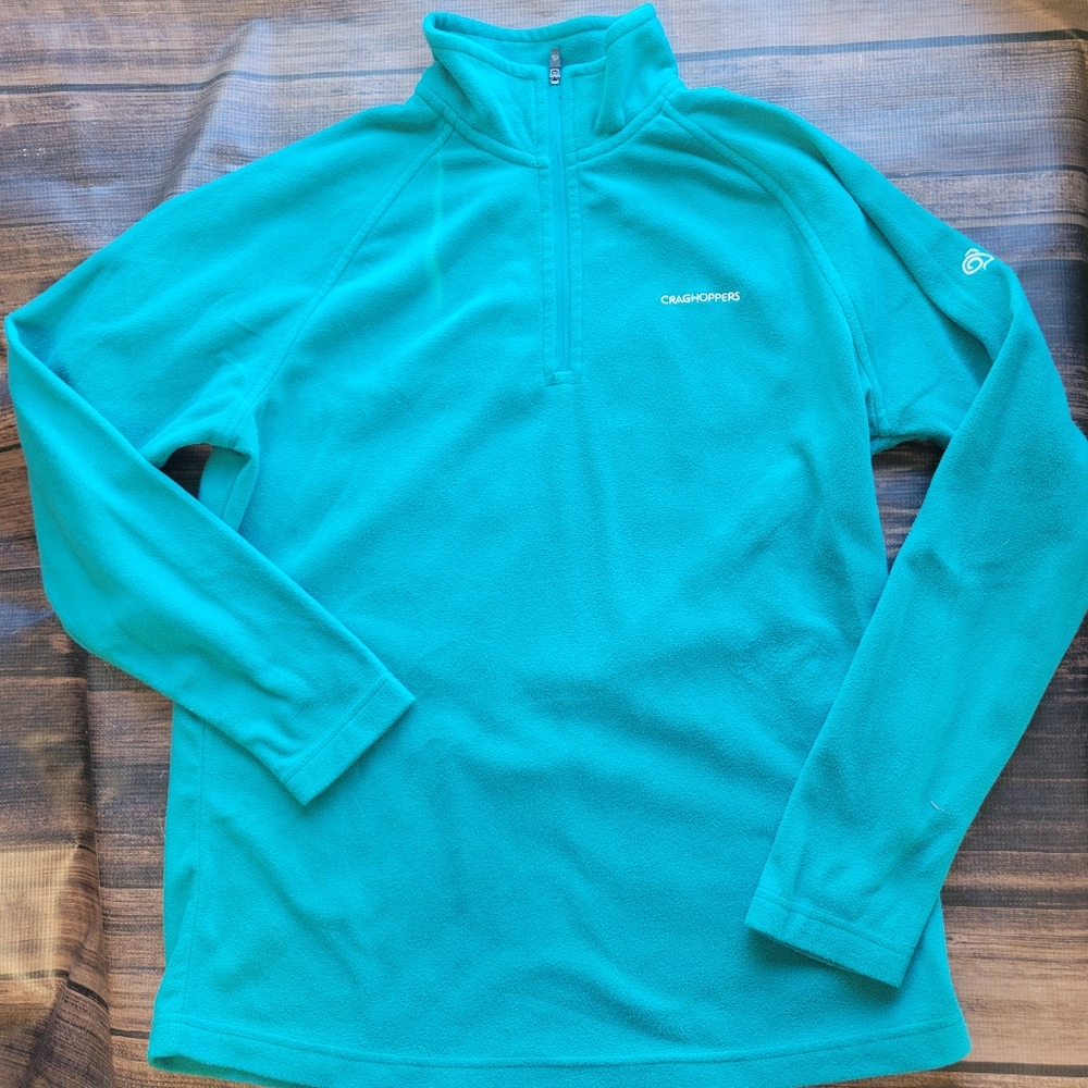 Craghoppers Quarter Zip Fleece Long Sleeve 8 Blue Thermal